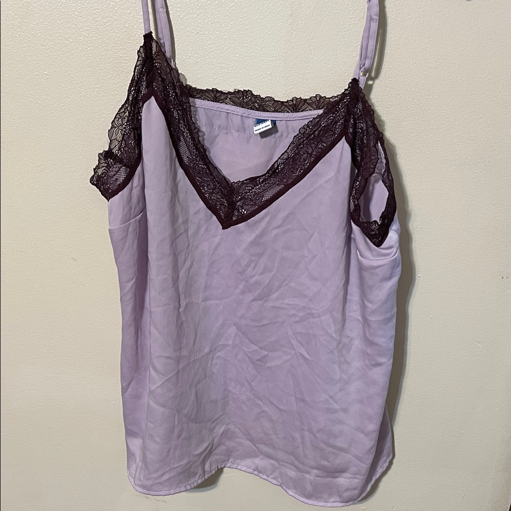 Old Navy Lavender Lace Trim Cami